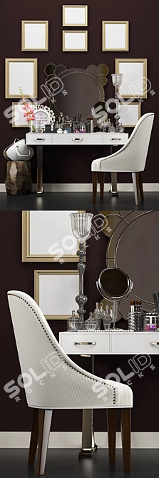 Modern Chic Vanity Set 3D model image 2