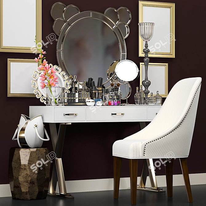 Modern Chic Vanity Set 3D model image 3