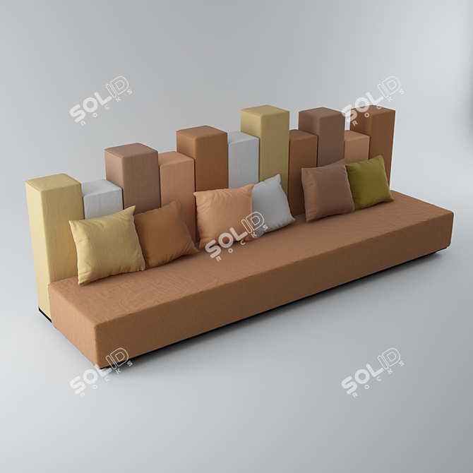 Title: Cafe Chic Sofa 3D model image 1