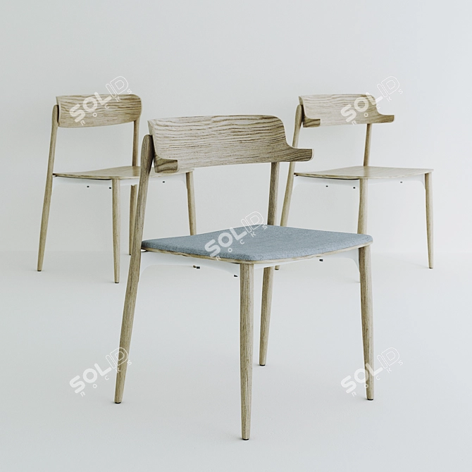 Timeless Elegance: Nemea Chair Collection 3D model image 1