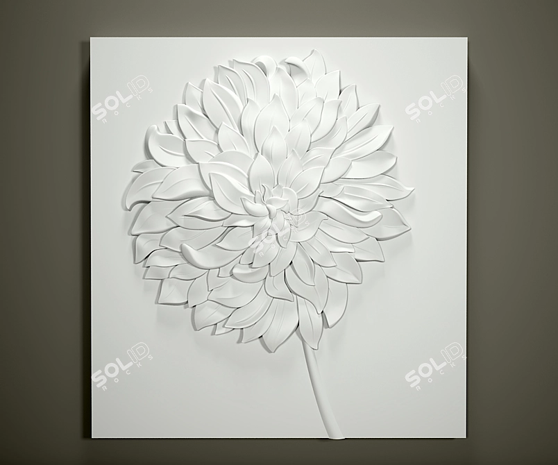 Think About Flowers: Elledue Flower 3D model image 1