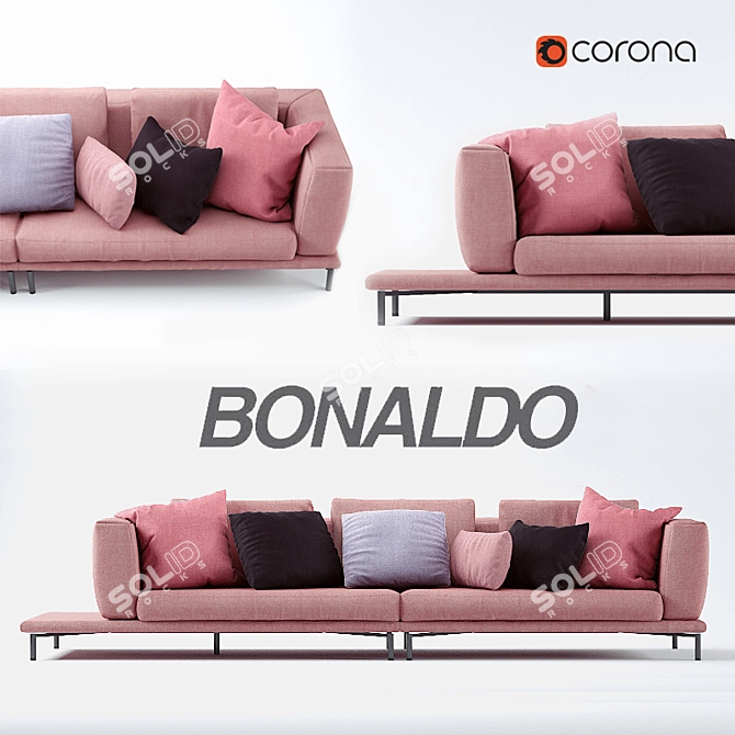 Modern Italian Sofa - Bonaldo Marc-U 3D model image 1