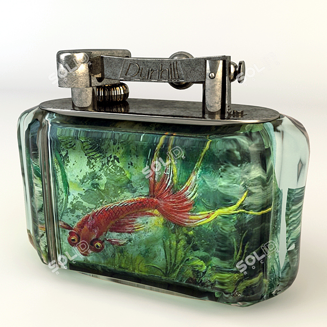 Aquarium Table Lighter: Luxury and Elegance 3D model image 1