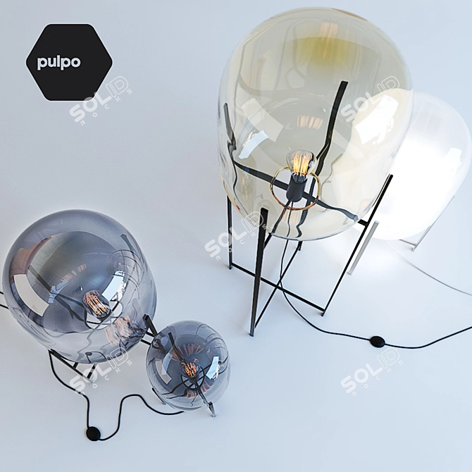 Modern Illumination: Pulpo Oda Lamps 3D model image 2