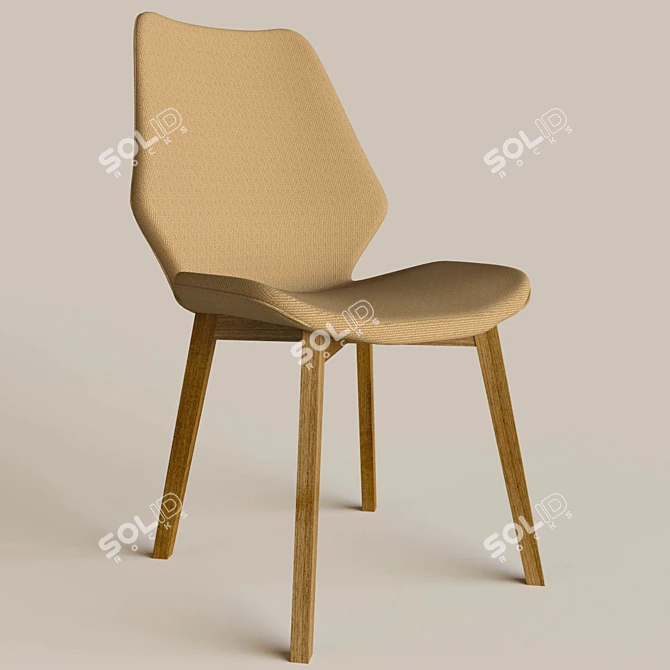 Elegant Cosmo Hester Chair 3D model image 1