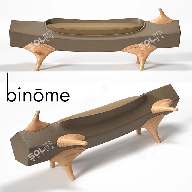 Binome RONCE Bench - Modern and Stylish 3D model image 1