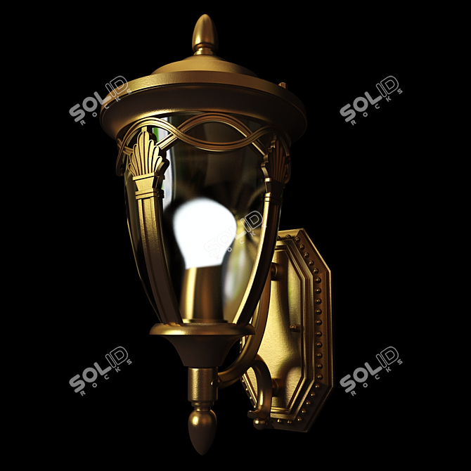 Deluxe Garden Lamp: DLT001 3D model image 2