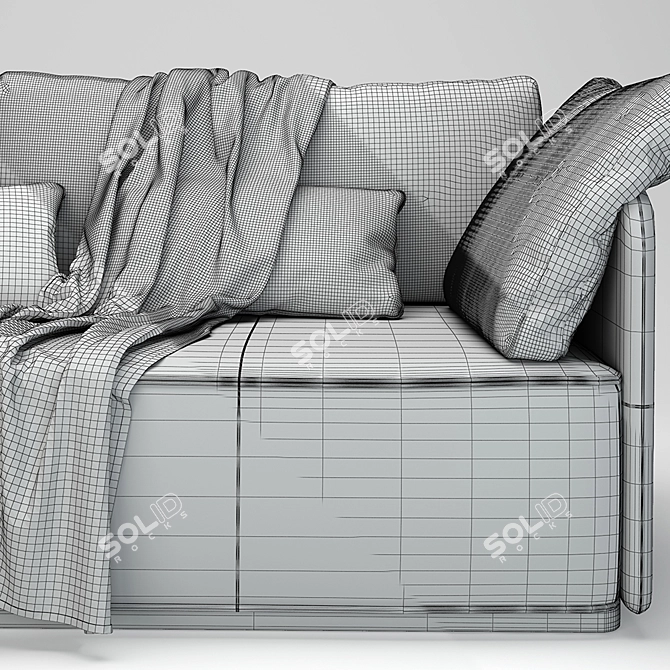 Smania Beverly 240: Stylish and Modern Sofa 3D model image 3