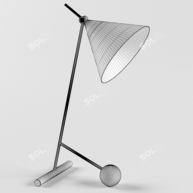 Luxurious Cleo Table Lamp 3D model image 3
