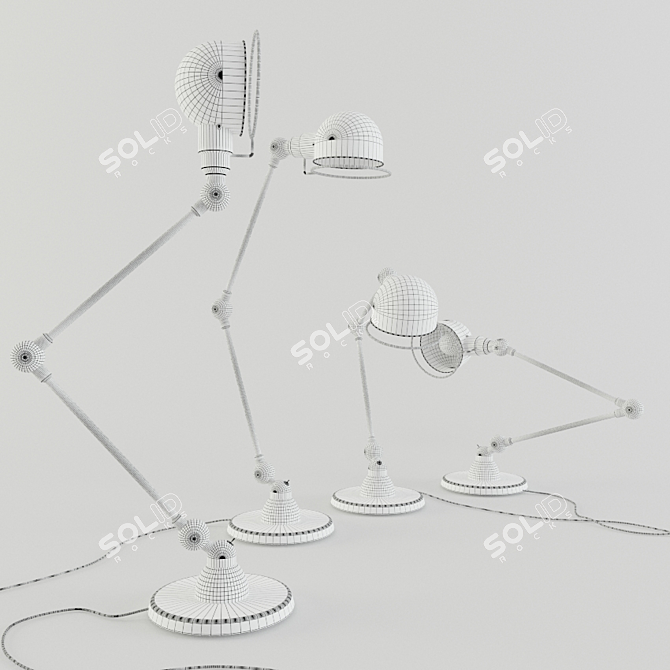 Industrial Loft Style Jielde Table Lamp 3D model image 3