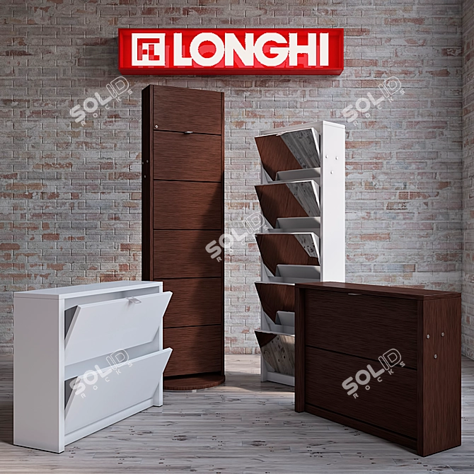 Domina Longhi Shoe Storage 3D model image 1