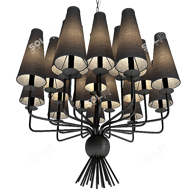 Modern Silvestro Chandelier MM Lampadari 3D model image 3