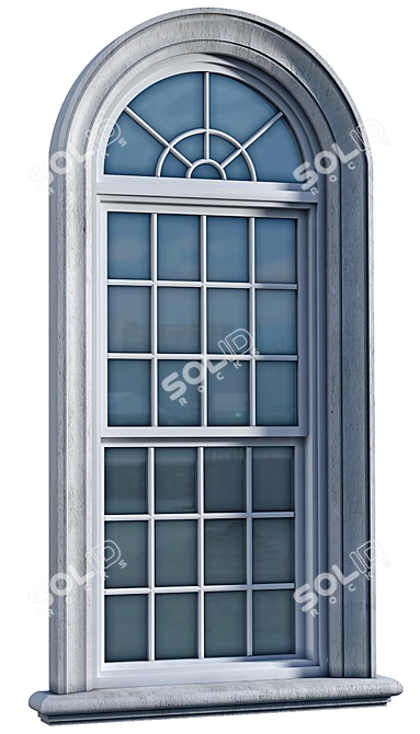 British Classic Window and Door Set 3D model image 2