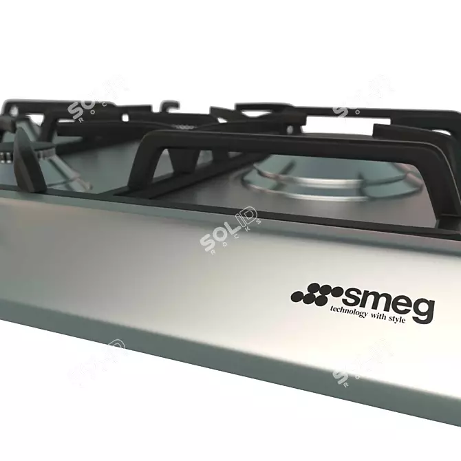 Smeg SER60SGH3 Gas Stove: Modern & Efficient 3D model image 2