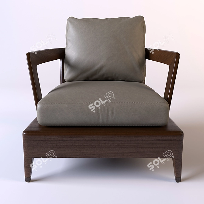 Minotti Virginia: Stylish Indoor Poltrona Armchair 3D model image 2