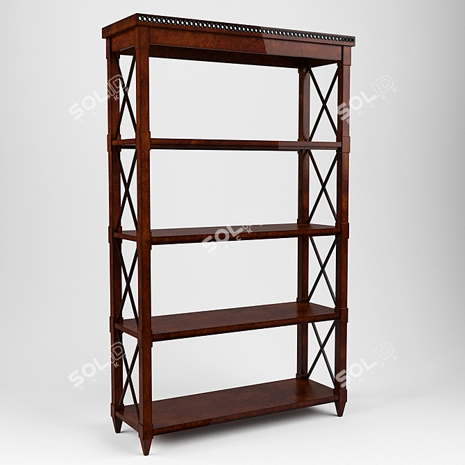 Ralph Lauren ODILON Bookshelf - Classic Baroque Rococo 3D model image 1