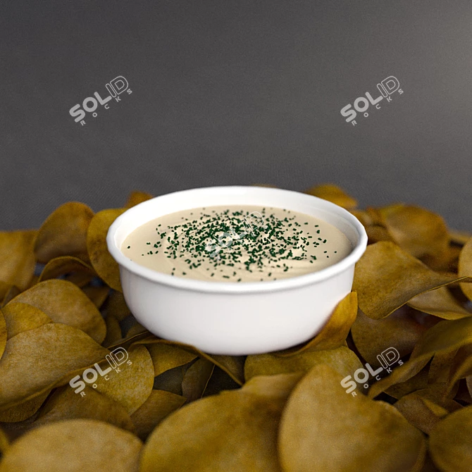 Creamy Crunch Chips 3D model image 2