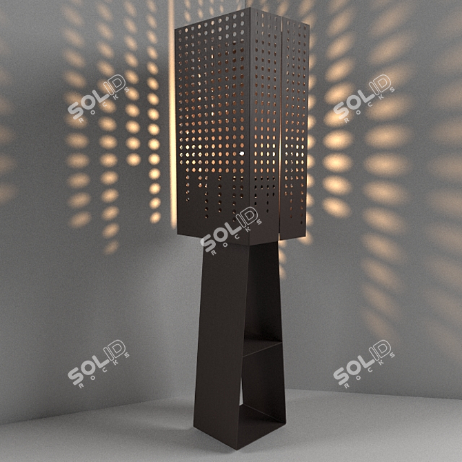 Elegant Cantori Floor Lamp 3D model image 1