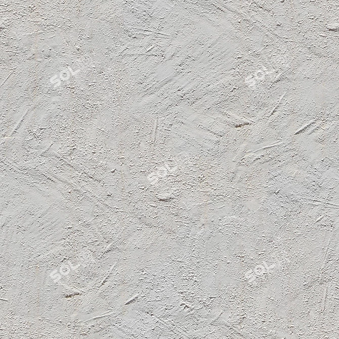 Textured Stucco Wall Finish 3D model image 1