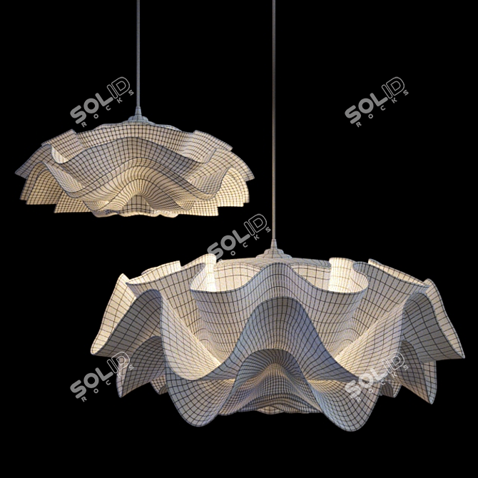 Alur Kelopak Pendant Lights 3D model image 2