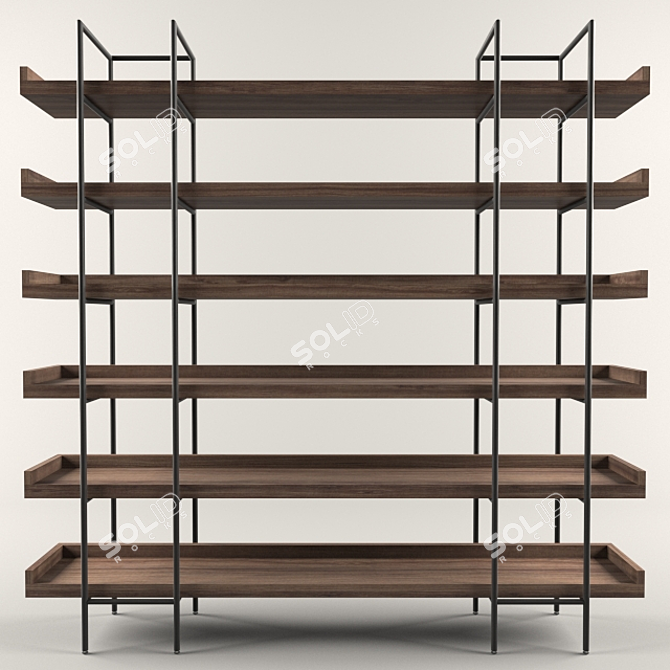 Beckett 6 Tier Floating Shelf 3D model image 2