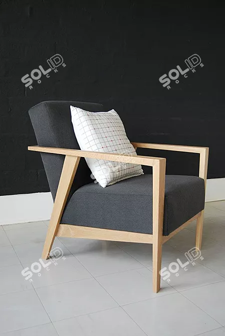 Modern Comfort: IKEA Ekenaset Chair 3D model image 2