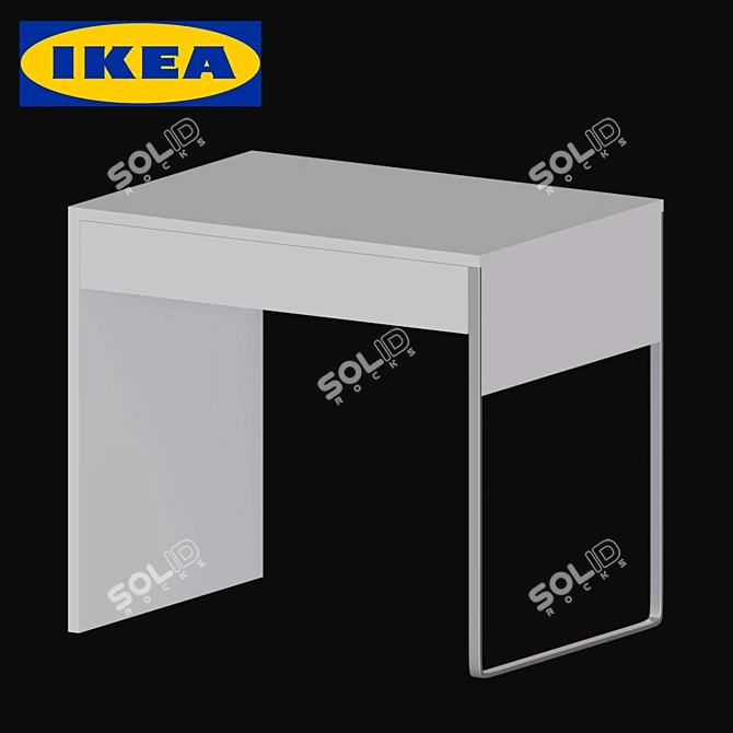 Compact Desk – Ikea Micke 3D model image 1