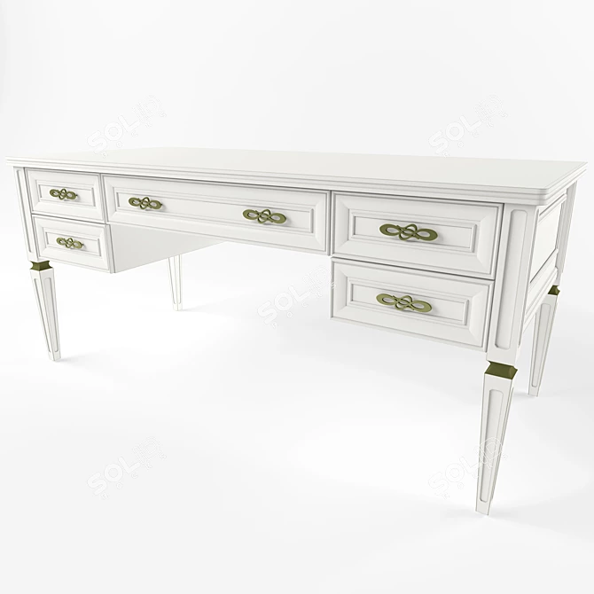 Utah Writing Desk - Art.Yuta-65 3D model image 1