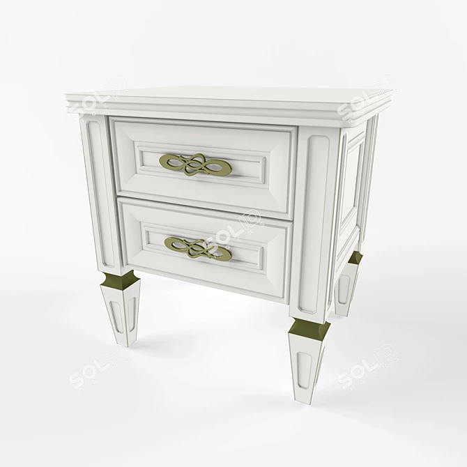 Utah Art Bedside Table 3D model image 2