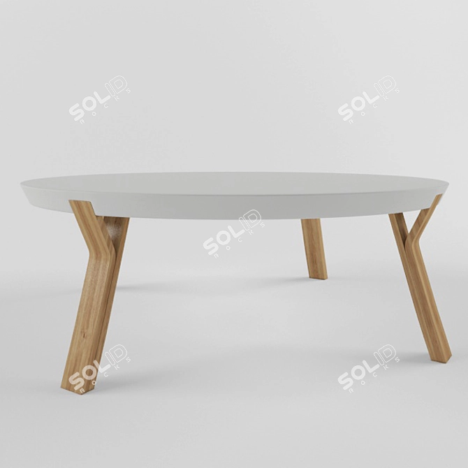 1:1 Scale Cafe Table 3D model image 1