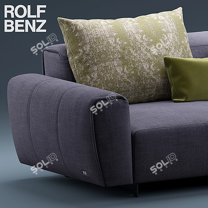 Title: Elegant ROLF BENZ Sofa 3D model image 3