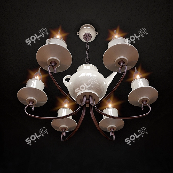 Stylish Kitchen Lighting Solution 3D model image 2