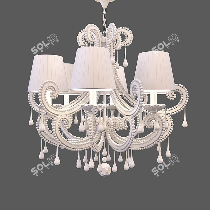 Elegant Monmartre Chandelier - WL61583-6CH 3D model image 3