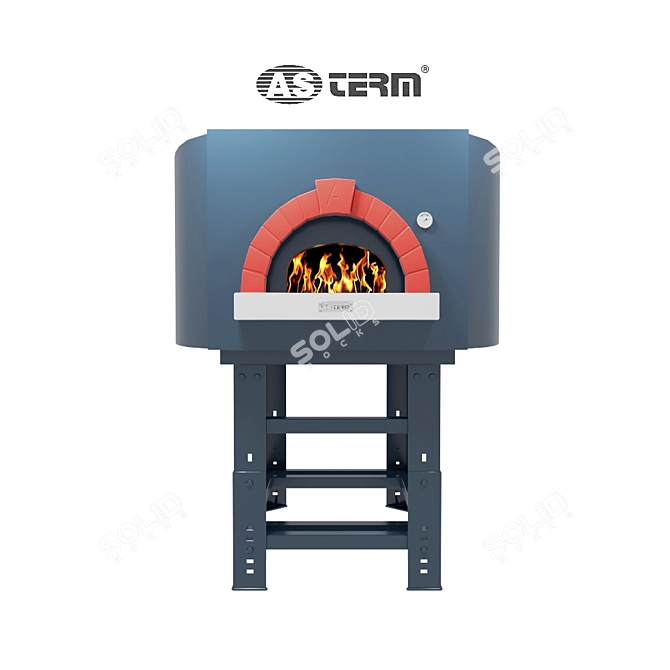 AS Term D140S: Professional Wood-Fired Pizza Oven 3D model image 1