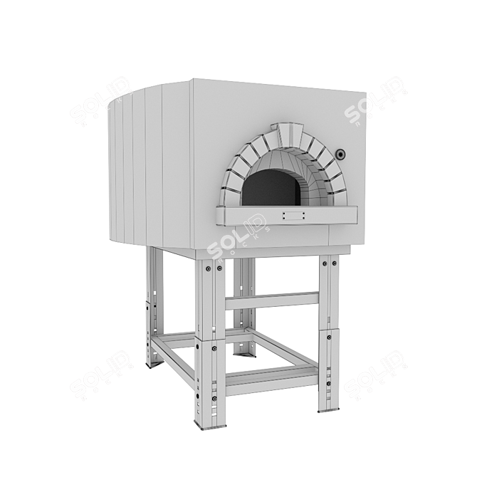 AS Term D140S: Professional Wood-Fired Pizza Oven 3D model image 3