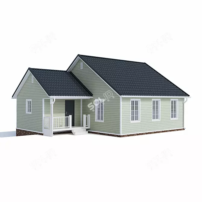 Cozy 90m2 Home 3D model image 1