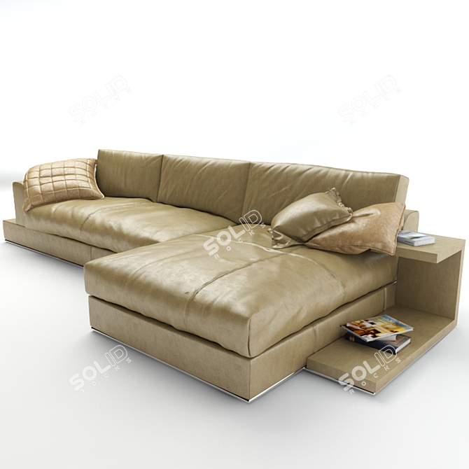 Versatile 375cm Storage Solution 3D model image 2