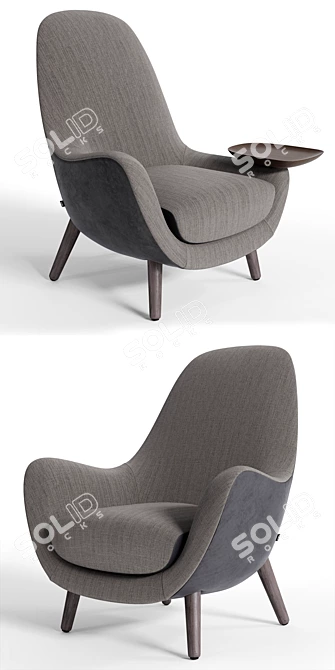 Poliform Mad King Armchair | Modern Design, Vray Compatibility 3D model image 2