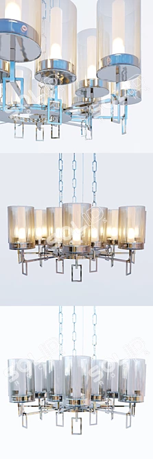 Cosmo Emilie Pendant Light 3D model image 2