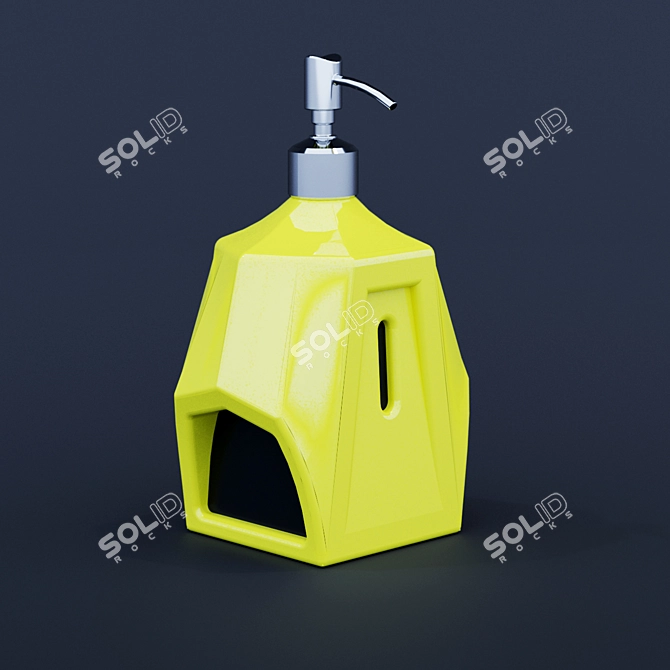 Luxury Liquid Soap Bottle 3D model image 1