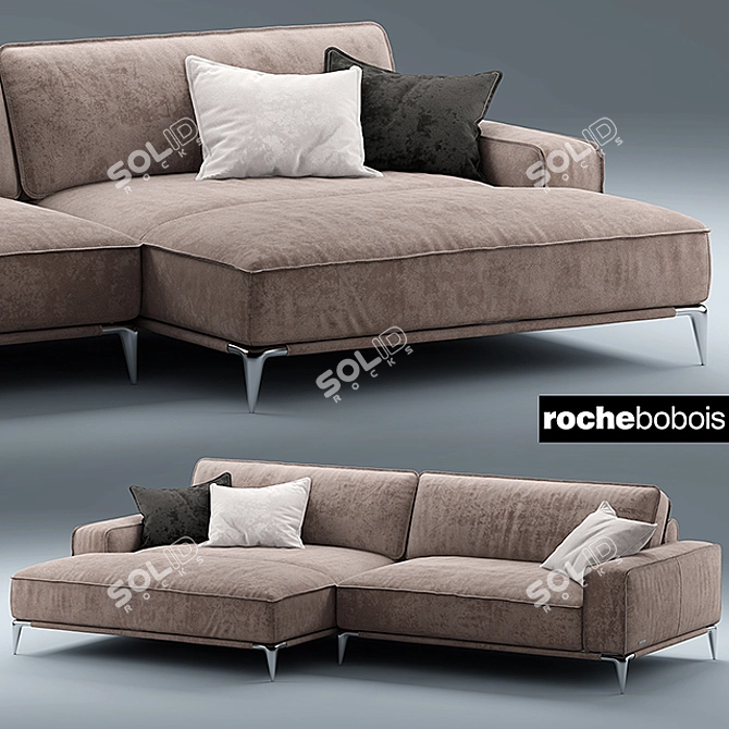 Elegant Dangle Ellica Sofa 3D model image 1