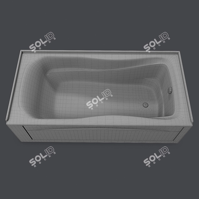 Kohler Mariposa 72" Alcove Bath 3D model image 3