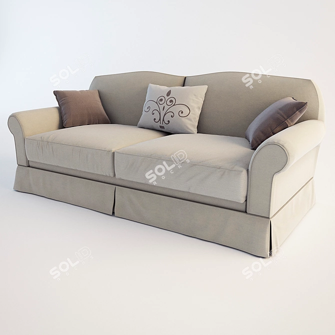 Clotilde Gala Sofa 3D model image 3