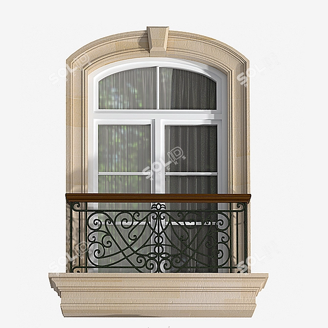 Modern Classic Windows & Doors 3D model image 5