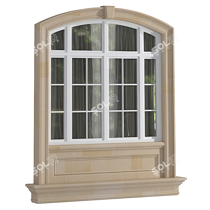 Modern Classic Windows & Doors 3D model image 6