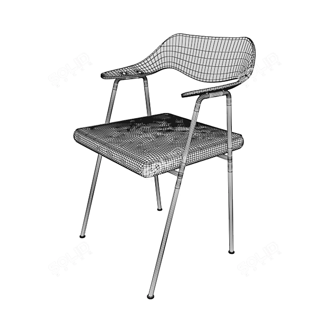 ErgoFlex Chair: Polys 14,594 3D model image 2