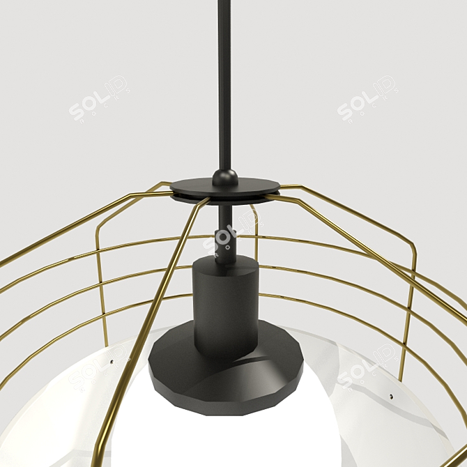 Urban Chic: Bluff City Pendant 3D model image 3