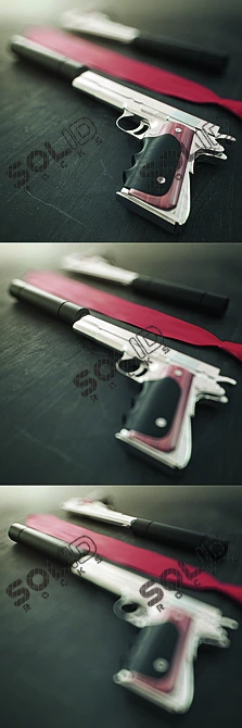 Agent 47's Famous Silverballer 3D model image 2