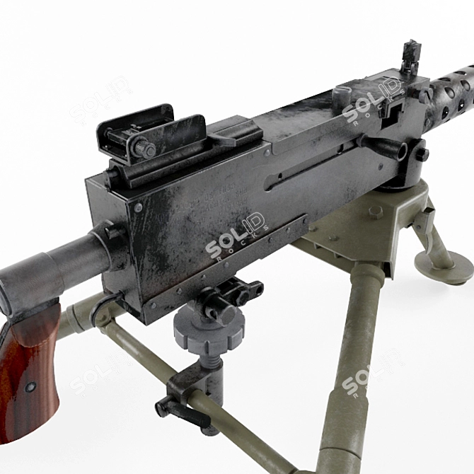 Classic Firepower: Browning M1919 3D model image 2