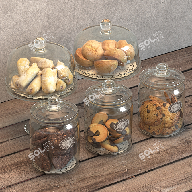 Delicious Cookie Jars for Stunning Interiors 3D model image 1